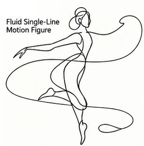 #FC-026 Fluid Single-Line Motion Figure