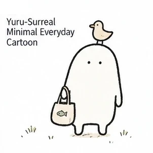 #FD-015 Yuru-Surreal Minimal Everyday Cartoon