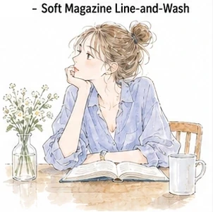 #FD-029 Soft Magazine Line-and-Wash