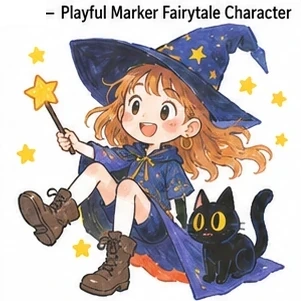 #FD-032 Playful Marker Fairytale Character