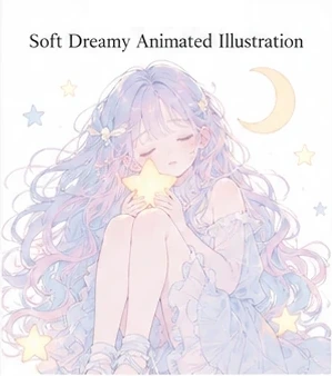 #FD-038 Soft Dreamy Animated Illustration