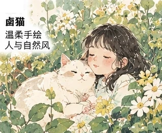 #FE-001 Gentle Nature Dreambook Illustration