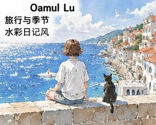 #FE-005 Seasonal Travel Watercolor Diary