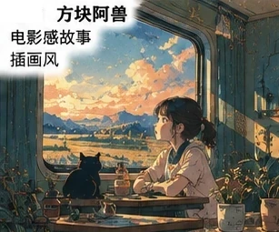 #FE-007 Cinematic Saturated Story Illustration