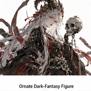 #FE-019 Ornate Dark-Fantasy Figure