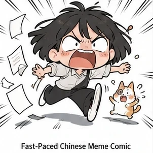#FE-029 Fast-Paced Chinese Meme Comic