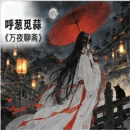 #FE-035 Faceless New-Chinese Figure Illustration