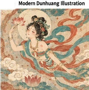 #FE-050 Modern Dunhuang Illustration