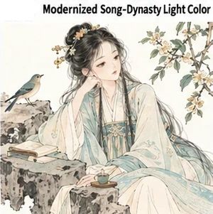 #FE-051 Modernized Song-Dynasty Light Color
