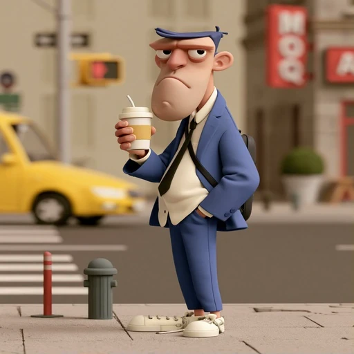 #FF-006 Deadpan Stylized 3D Urban Character