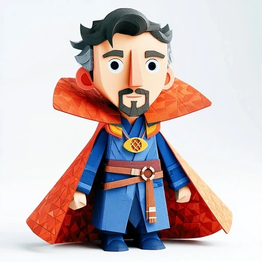 #FF-013 Tactile Papercraft & Fabric 3D Cartoon