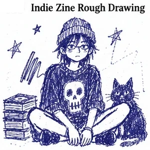 #FH-012 Indie Zine Rough Drawing