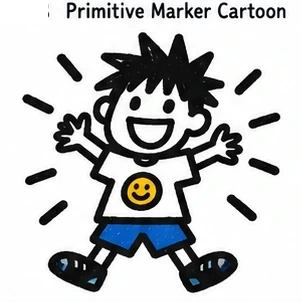 #FH-019 Primitive Marker Cartoon