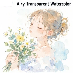 #FH-028 Airy Transparent Watercolor