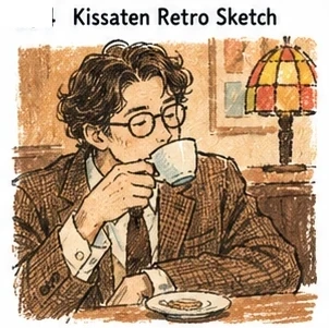 #FH-030 Kissaten Retro Sketch
