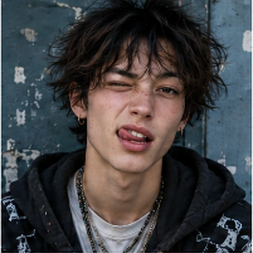 #FI-013 i-D Raw Youth Subculture Direct-Flash Portrait Photography