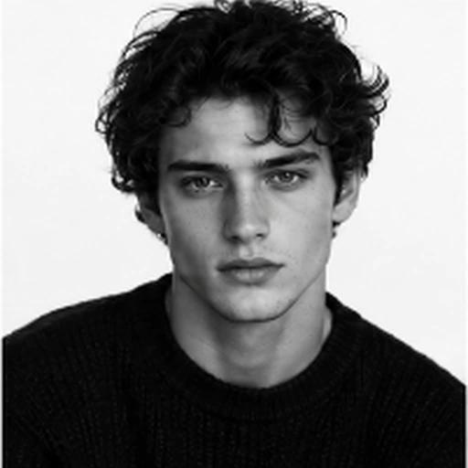 #FI-017 Richard Avedon Stark White Studio Pure Black-and-White Portrait