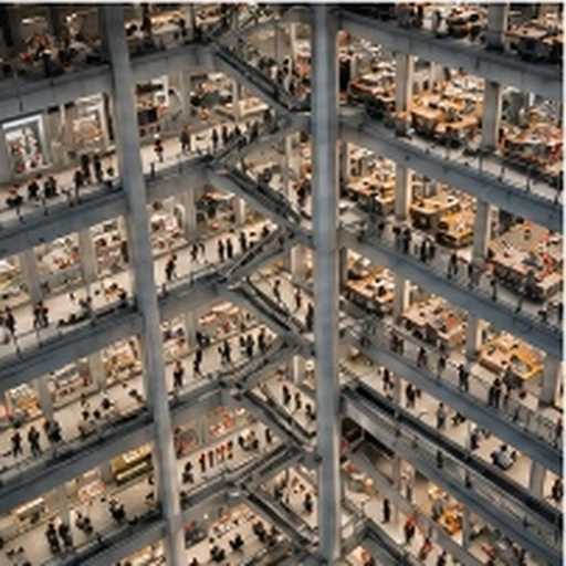 #FI-026 Andreas Gursky Monumental Scale Repetitive Geometric Architecture Photography