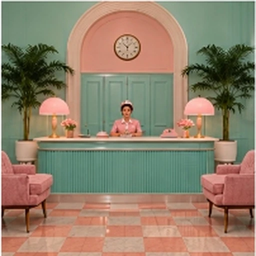 #FI-027 Wes Anderson Pastel Symmetry & Retro Whimsical Cinematic Aesthetic
