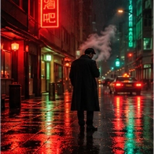 #FI-028 Wong Kar-wai Hong Kong Retro Neon Glow Atmospheric Cinematic Mood