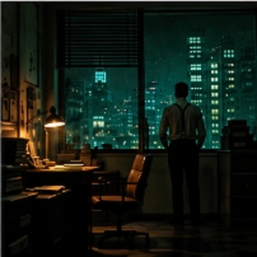#FI-030 David Fincher Desaturated Moody Green-Toned Precision Thriller Cinema