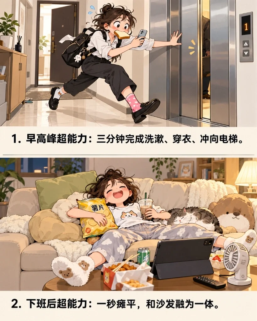 SB-069 上下两格生活漫画分镜