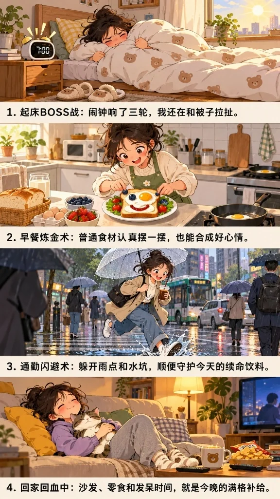 SB-070 上下四格生活漫画分镜