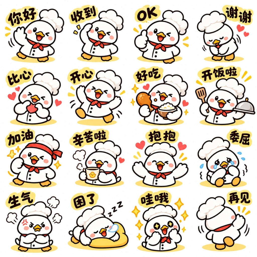 IP-003 16宫格角色微信表情包