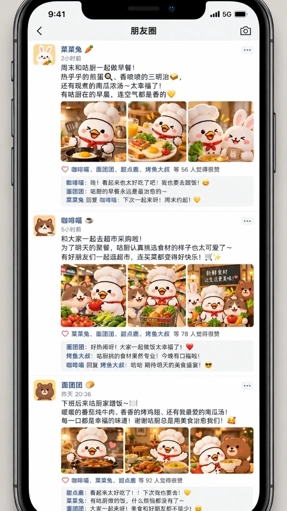 IP-010 IP角色社交圈动态卡