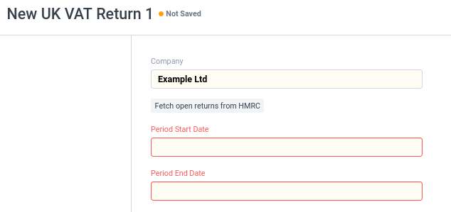 New VAT returns