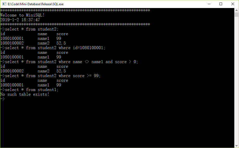 GitHub Yangjufo Mini Database Mini Database In C GitHub