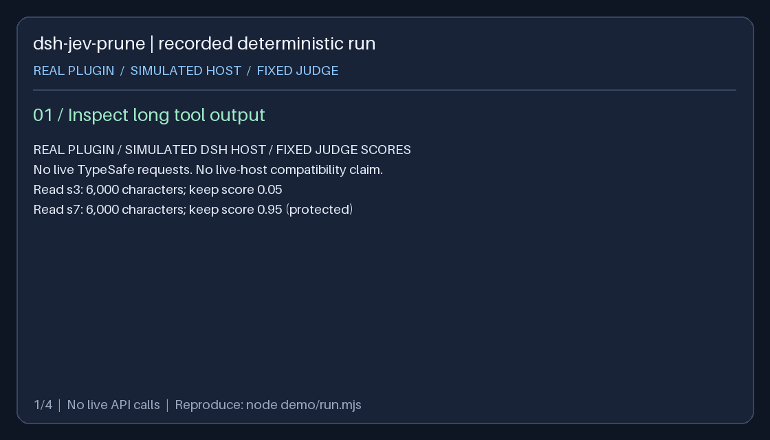 Recorded deterministic demonstration