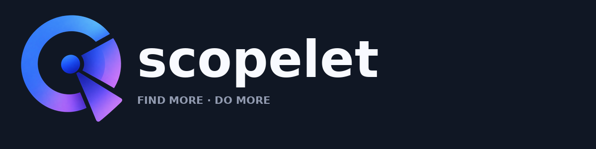 Scopelet — Find more · Do more