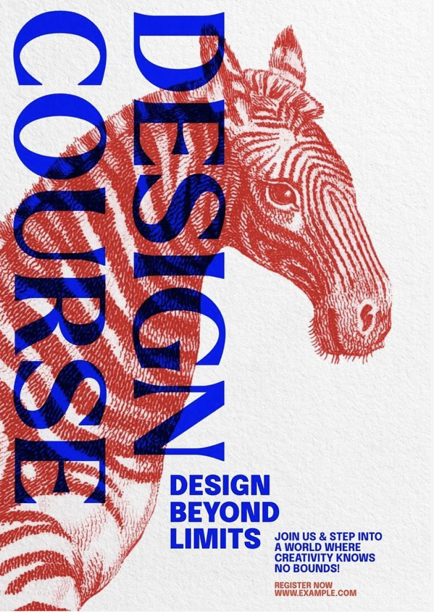 Mono-color editorial print reference 09
