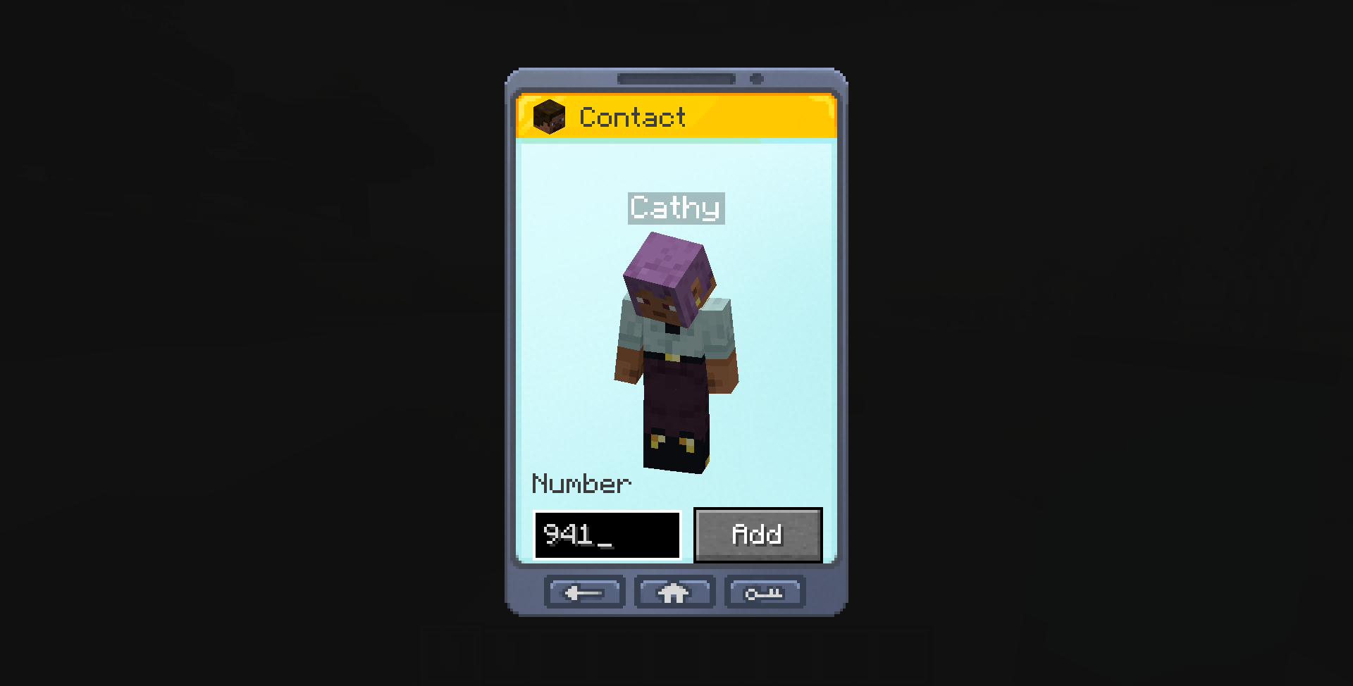Adding a contact