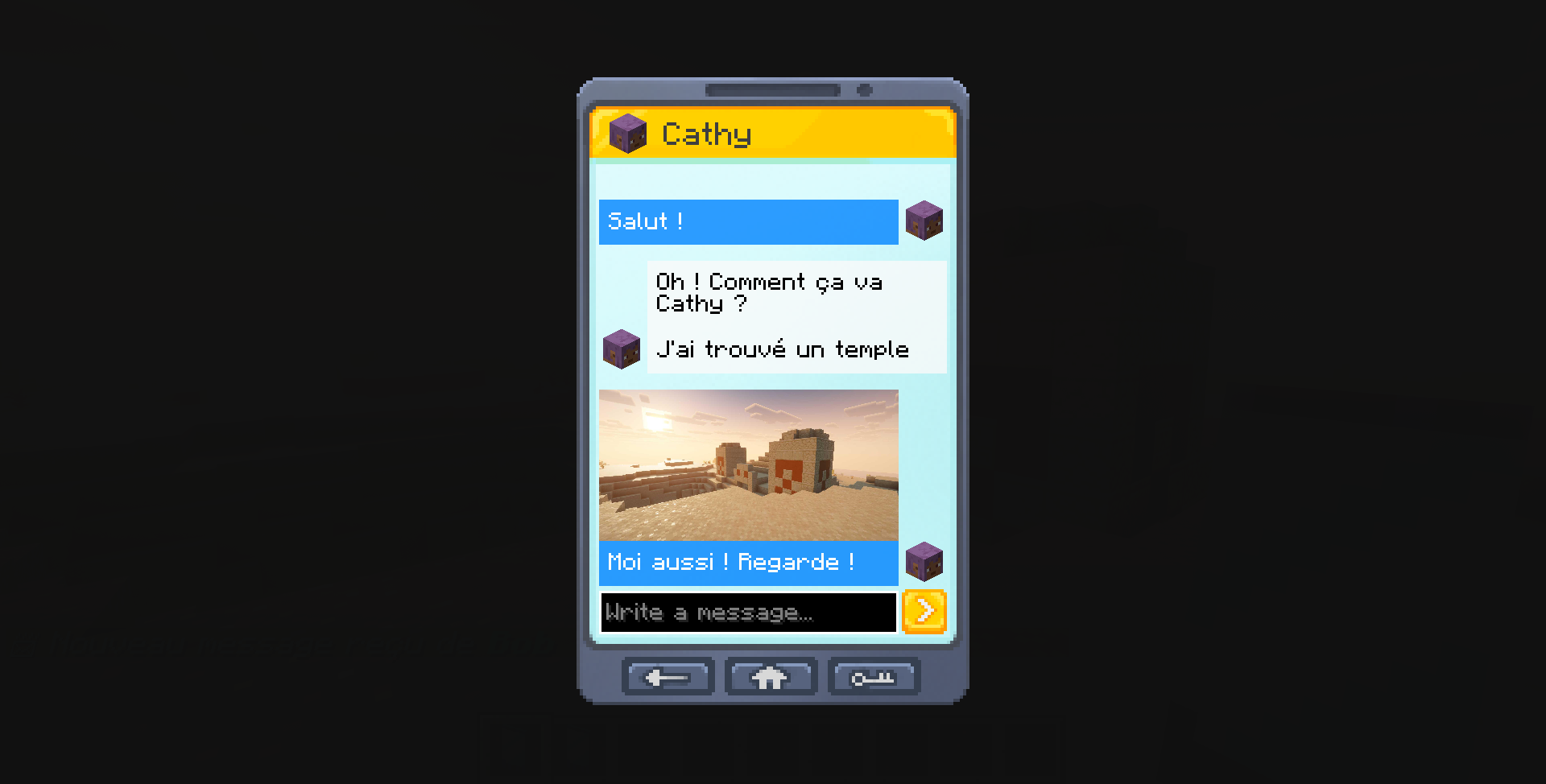 An image sent in chat