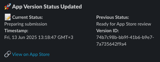 Slack Notification Screenshot