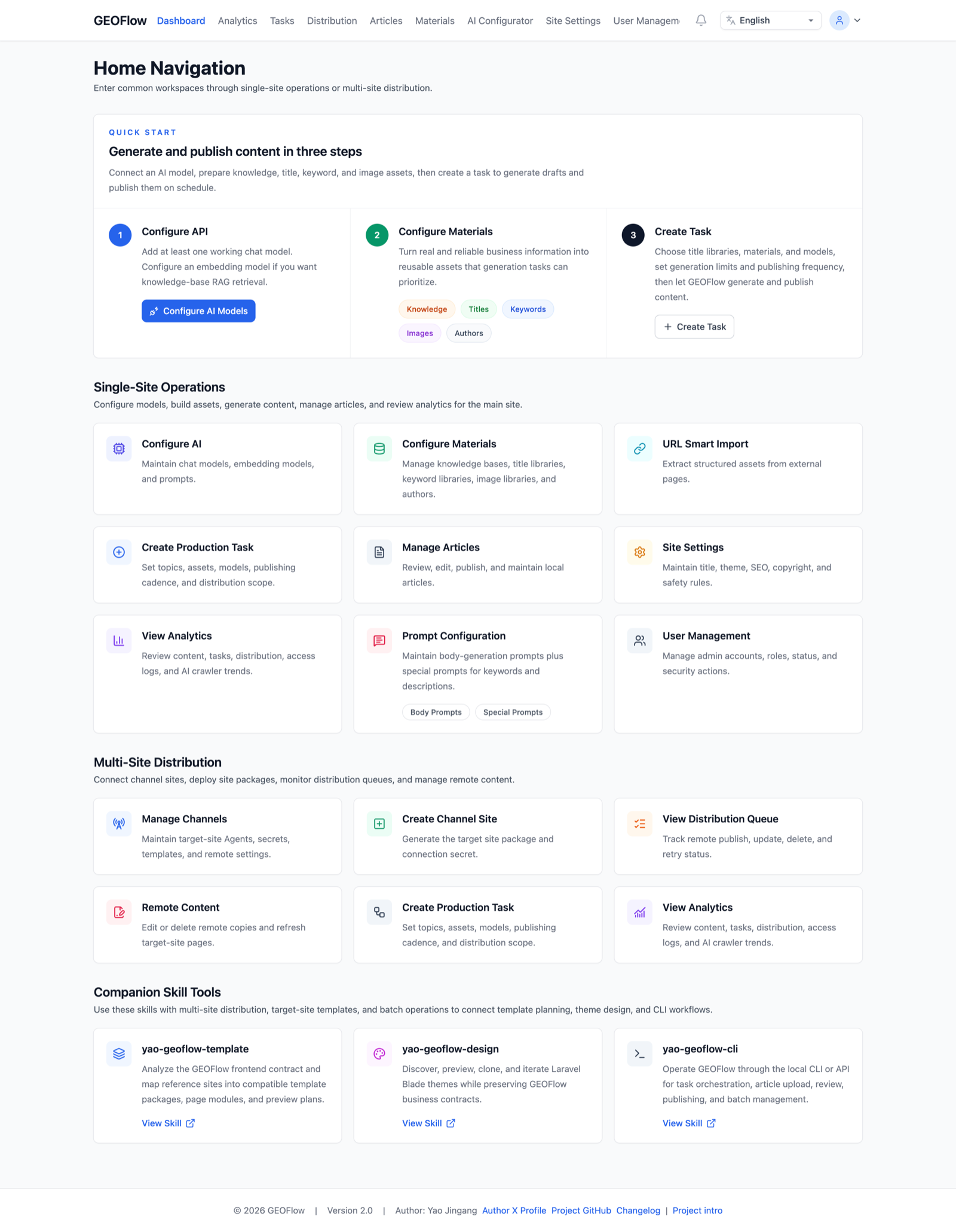 GEOFlow admin dashboard preview