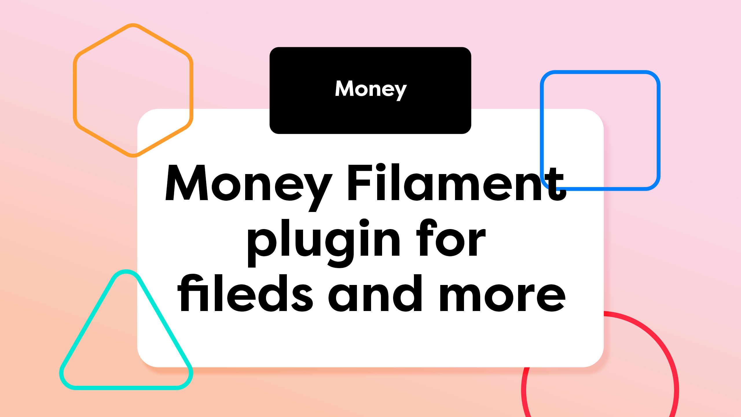 Filament Money Plugin Banner