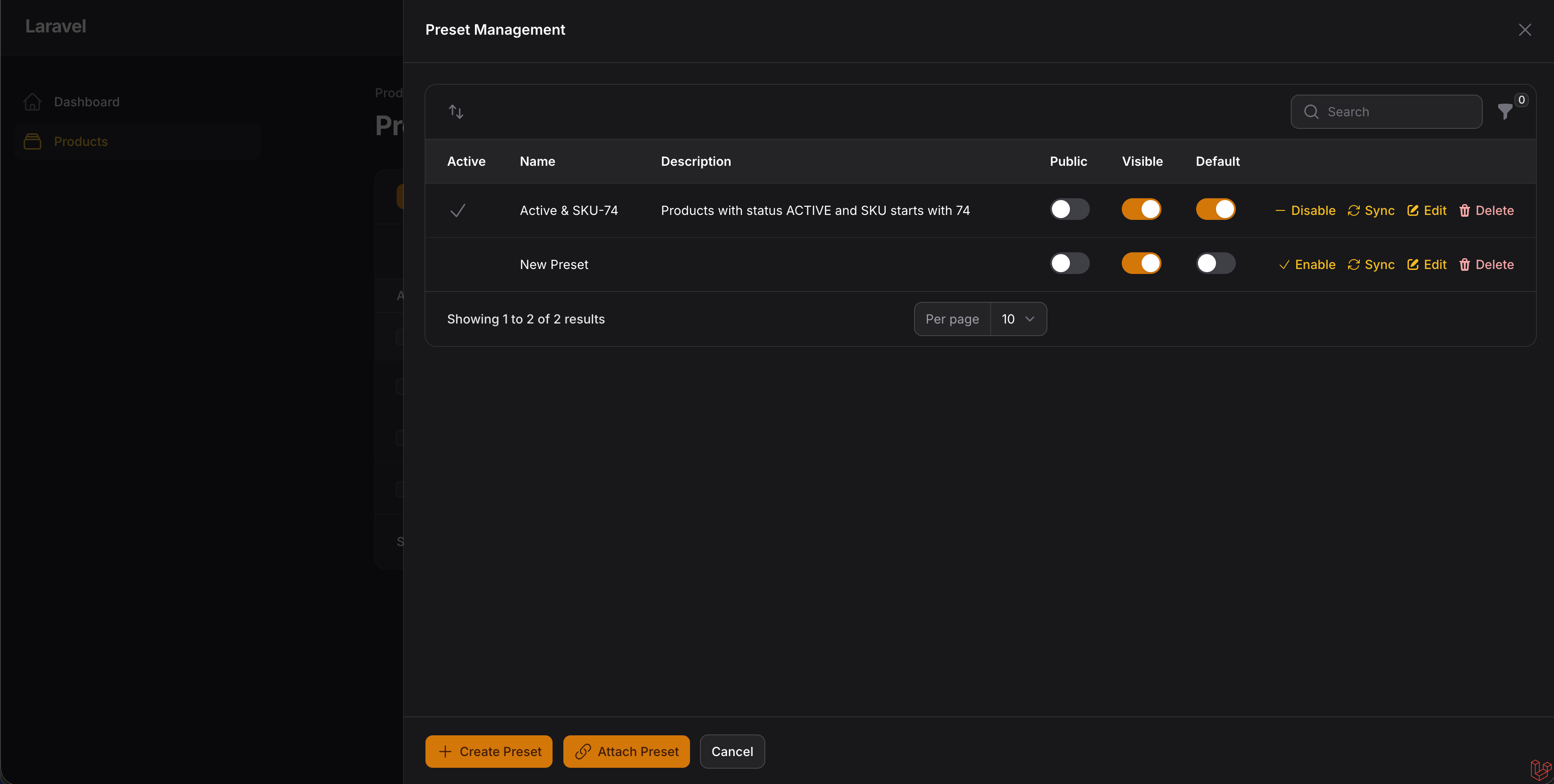 Modal Dark Mode