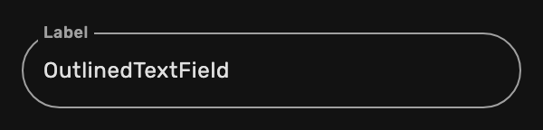 OutlinedTextField Dark