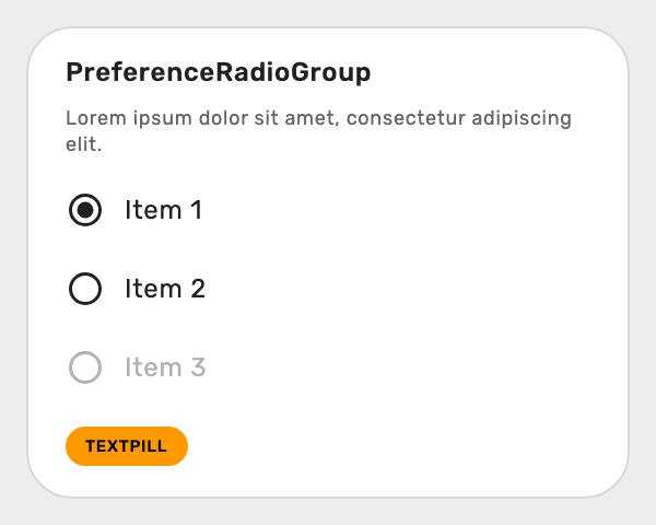 PreferenceRadioGroup Light
