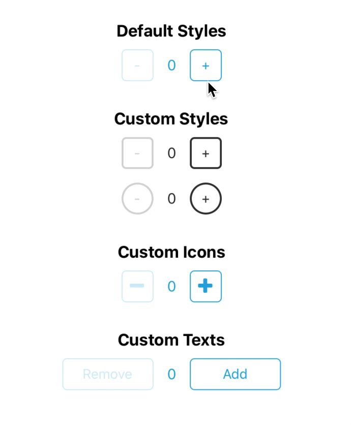 Yasaricli React Native Counters React Native Minus Number Plus Component