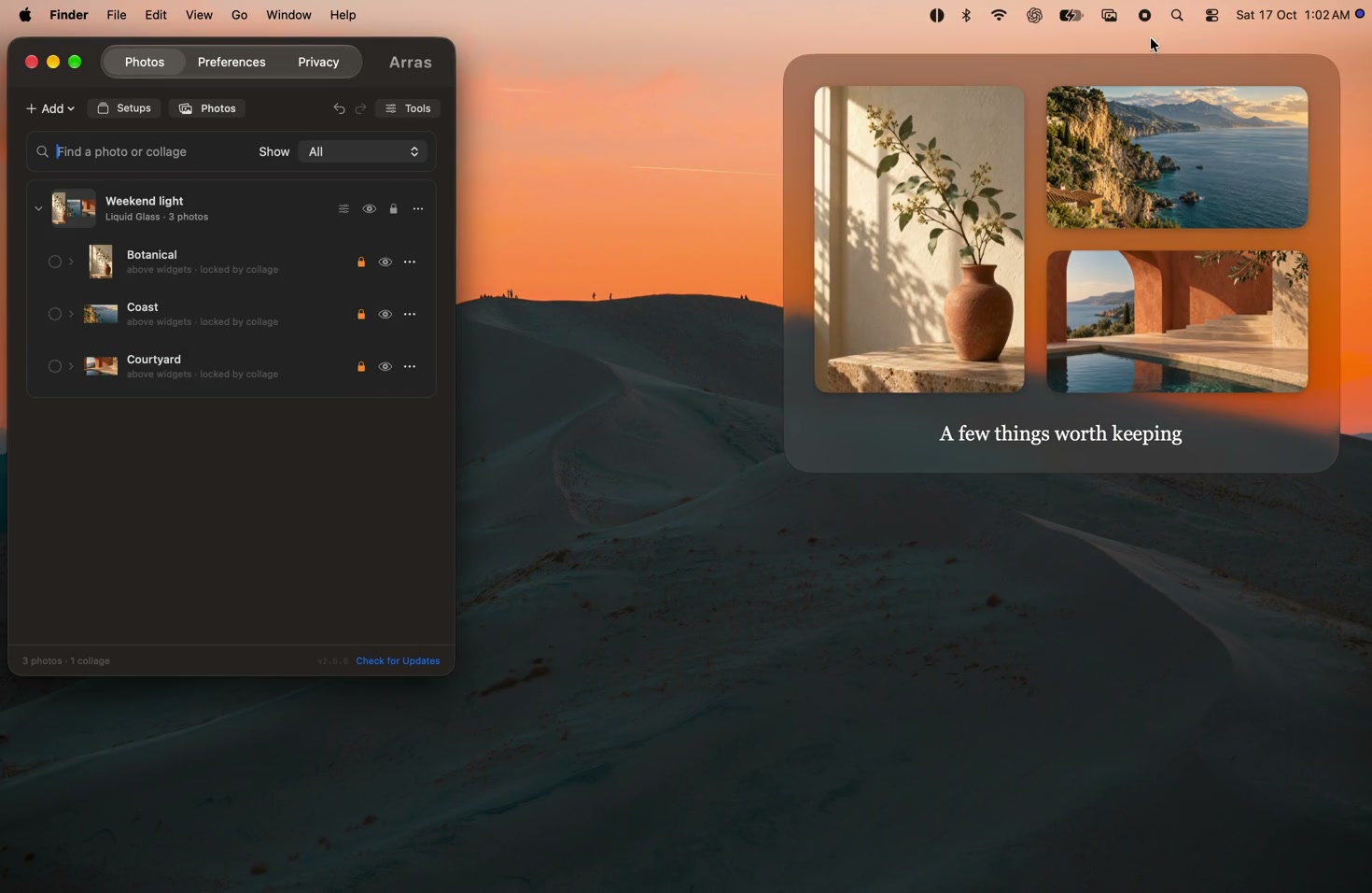 Watch the 10.4-second Arras 2.5.0 desktop film