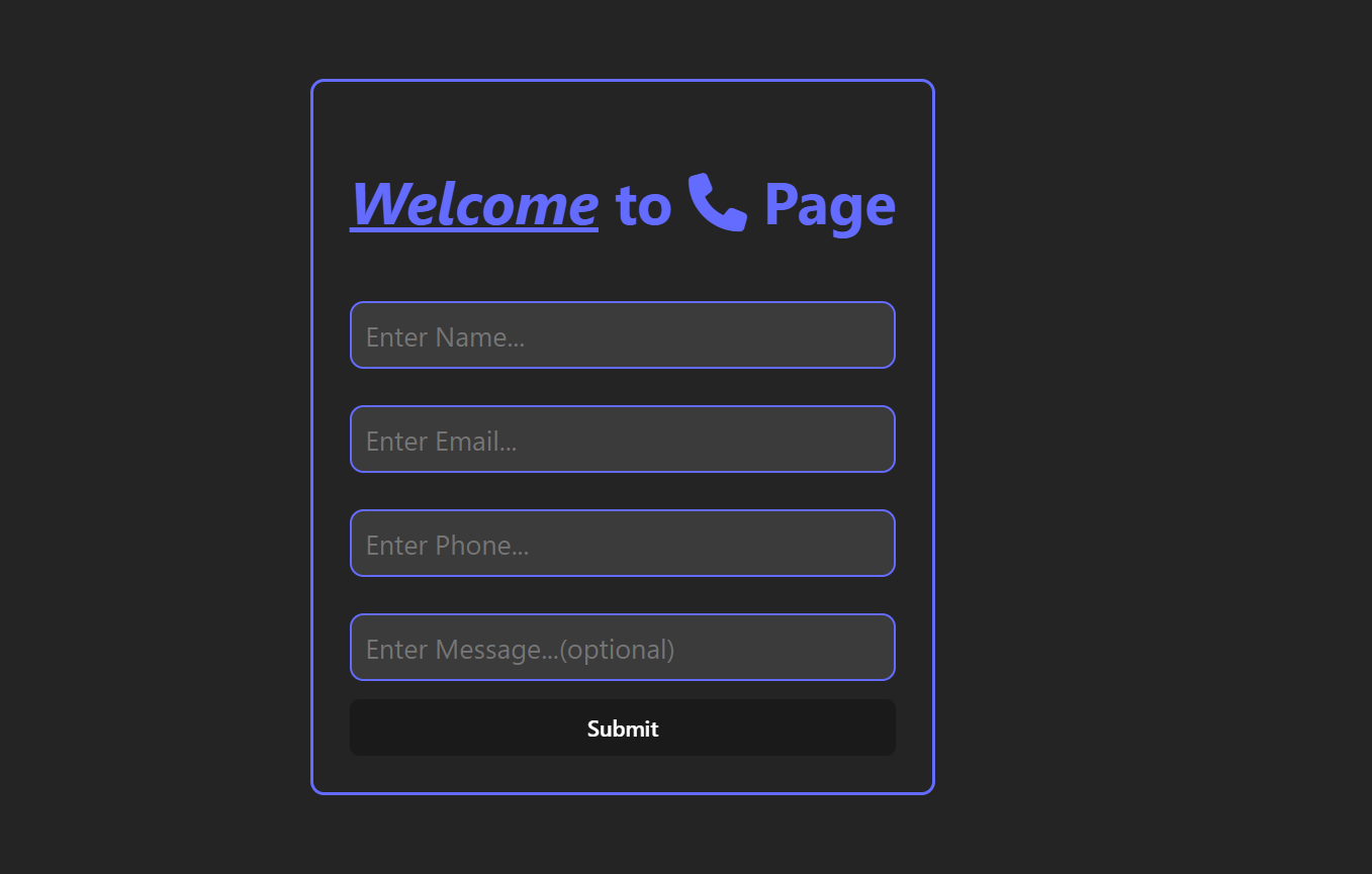 Contact Page Preview