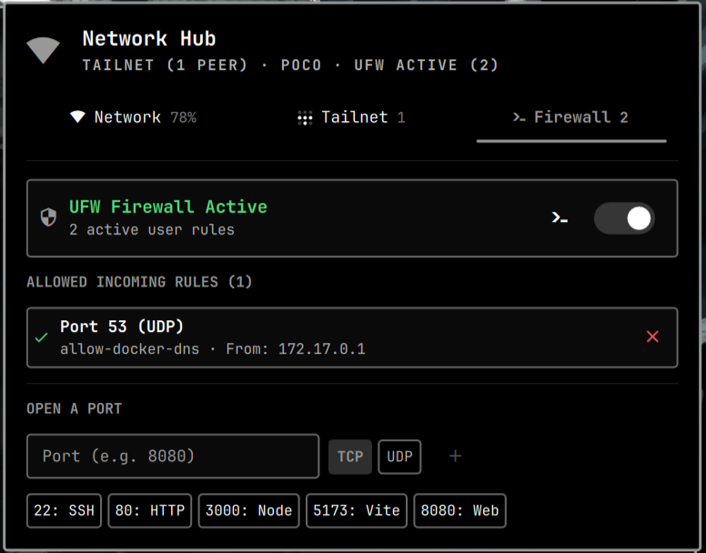 Firewall Tab