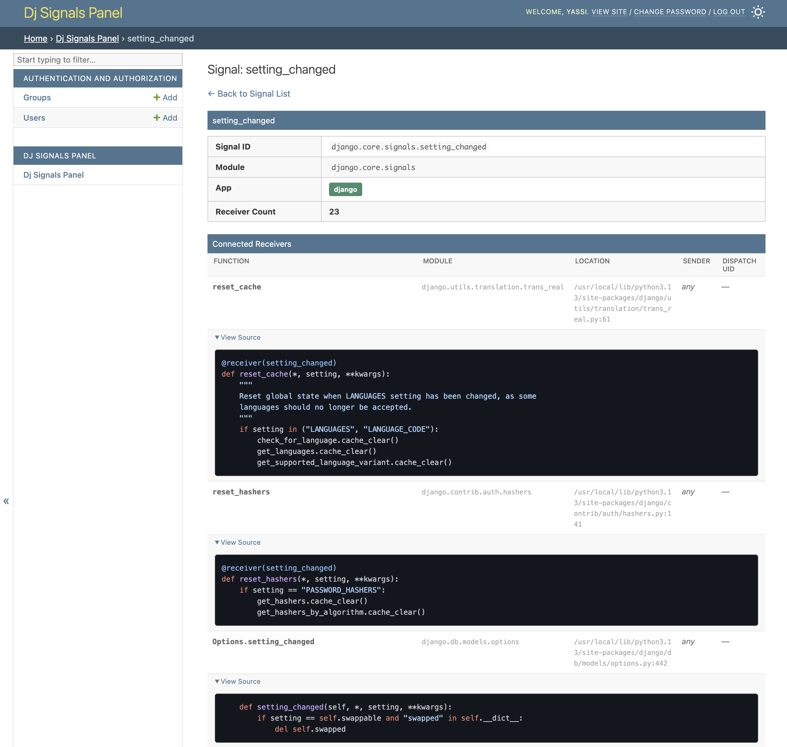 Signal Detail – light