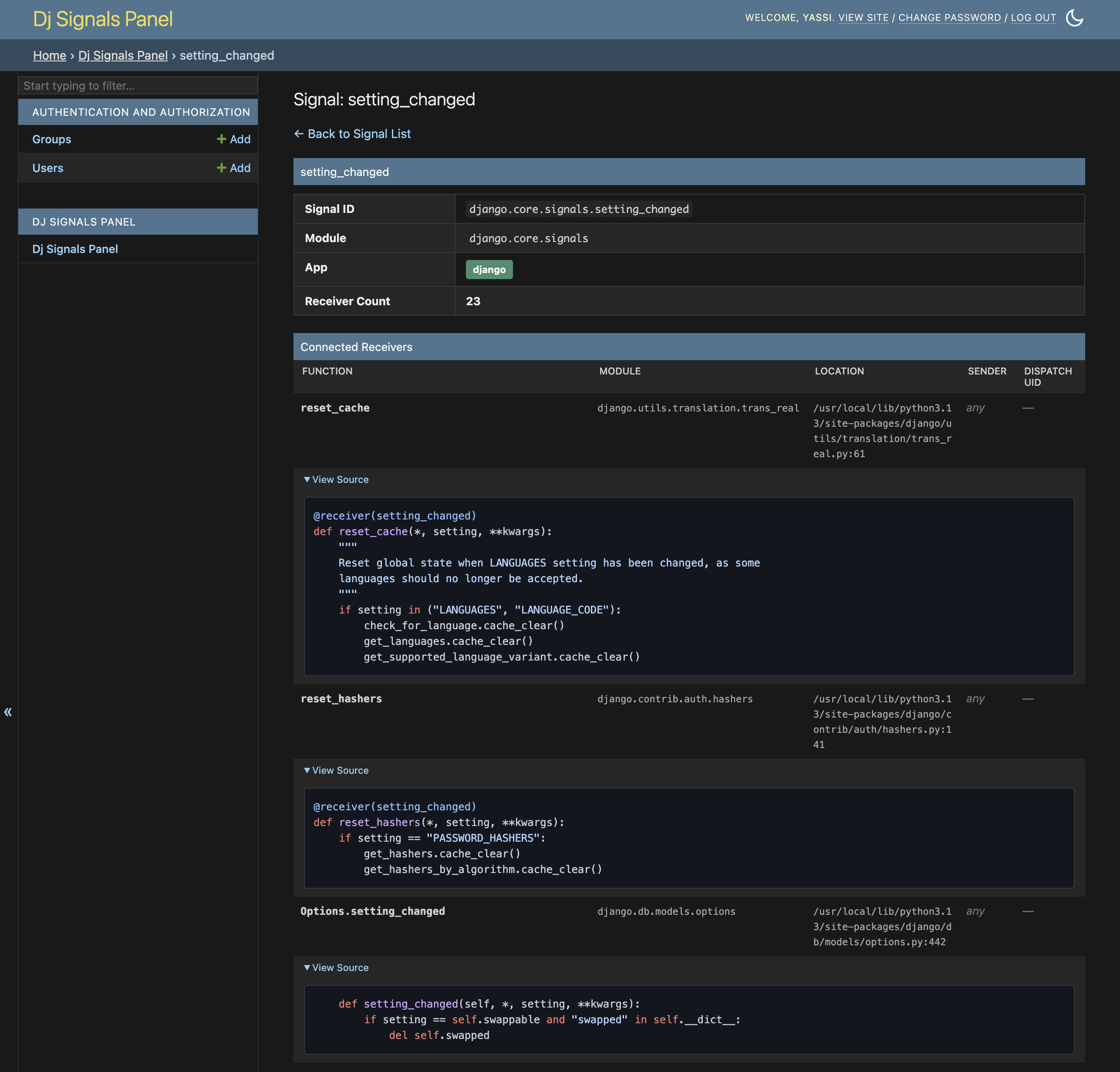 Signal Detail – dark