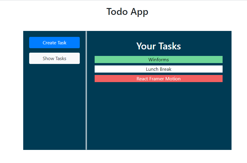 Show Tasks