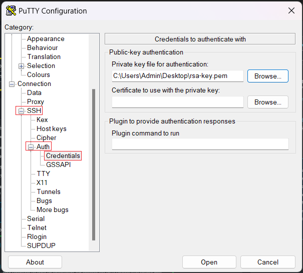 PuTTY Auth